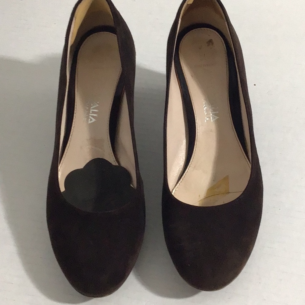 🌼 AQUATALIA BROWN SUEDE HEELS . SIZE 7.5‎ WOMENS
